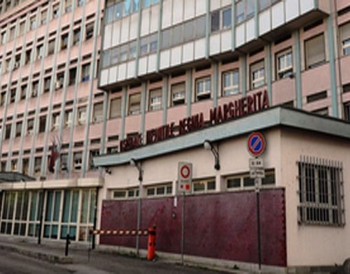 L'ingresso dell'ospedale pediatrico Regina Margherita di Torino