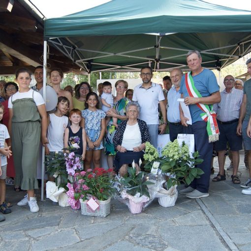 I festeggiamenti per i 100 anni della signora Rosa Petrini
