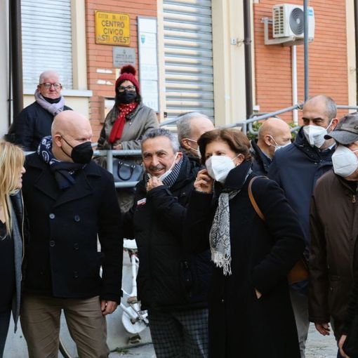 Paolo Crivelli in visita al quartiere Torretta (Merfephoto - Efrem Zanchettin)
