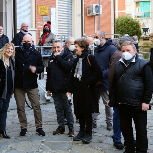 Crivelli durante uno degli incontri cittadini