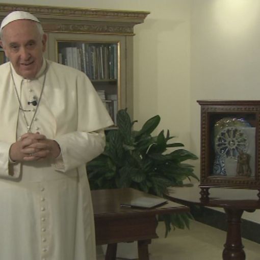 Fermo immagine tratto da un filmato della TV Vaticana