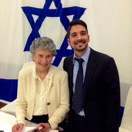 Candelaresi con la scrittrice israeliana Bat Ye'or