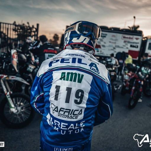 Anche Ugo Peila del moto club Alfieri all'Africa Eco Race