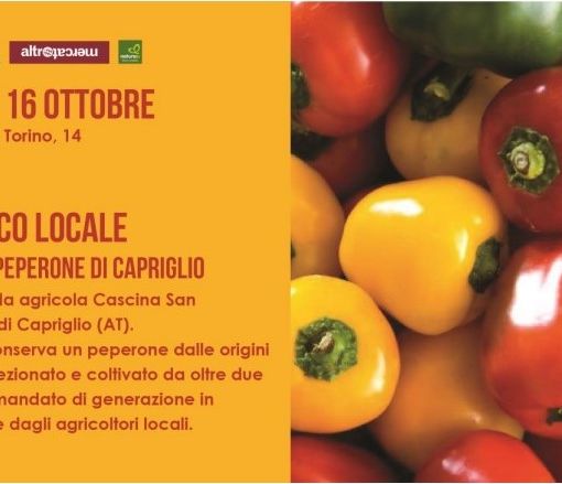 Sabato al NaturaSì di piazza Porta Torino appuntamento con il peperone di Capriglio