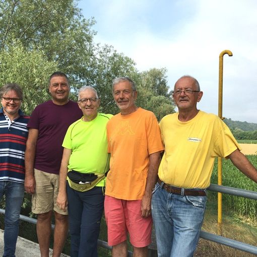 I camminatori con il sindaco Forno di Baldichieri