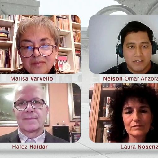 Fermo immagine con Marisa Varvello, Hafez Haidar, Nelson Omar Anzora Rejes e Laura Nosenzo