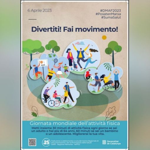Il poster della Giornata Mondiale dell'Attività Fisica