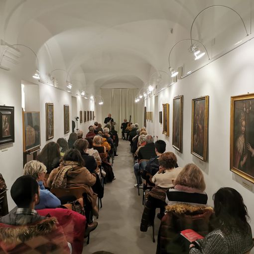 Pubblico al Museo Civico di Moncalvo
