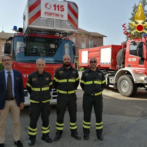 Il neo Questore Sebastiano Salvo in visita al Comando dei Vigili del Fuoco di Asti (FOTO)