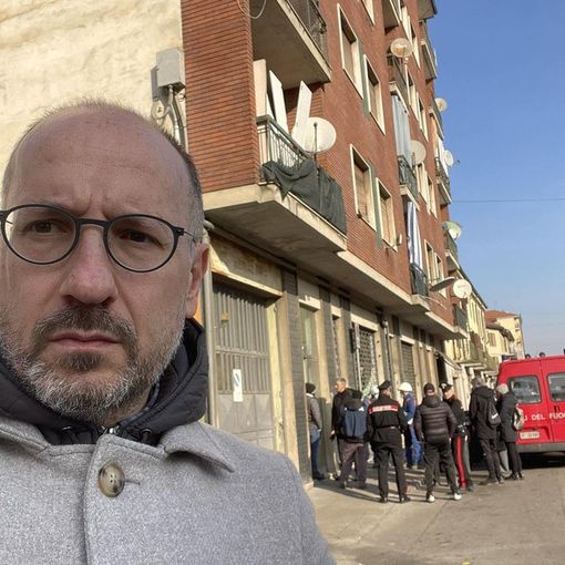 Il sindaco Rasero in corso Casale, oggi