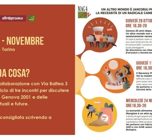 La locandina dell'iniziativa &quot;Finanz(i)a cosa?&quot;