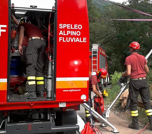 Foto di archivio vigili del fuoco