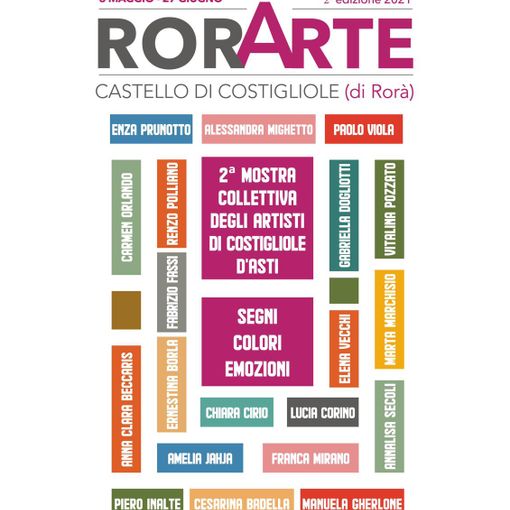 Locandina della seconda edizione di &quot;RorArte&quot;