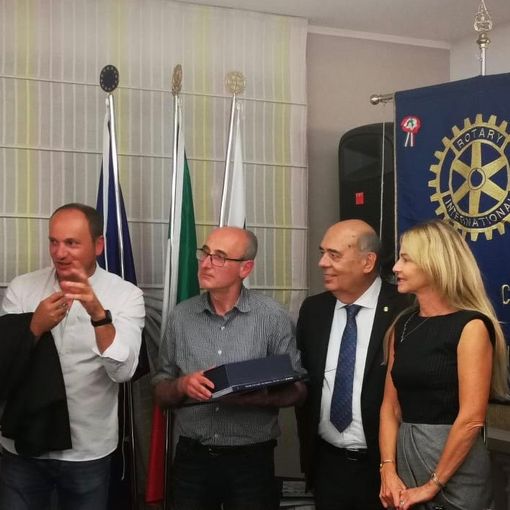 Gli enologi con gli organizzatori della serata