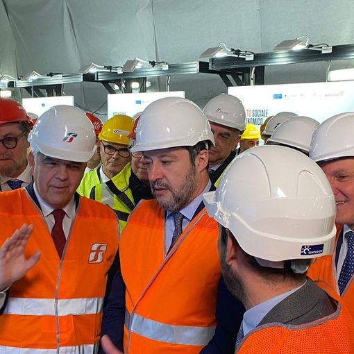 Terzo Valico, &quot;Primo treno entro il 2025&quot;, Salini e Salvini: &quot;E' il ponte di Messina del Nord&quot;