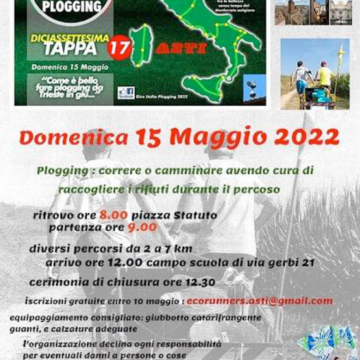 Domenica 15 maggio i pluggers di tutta Italia ad Asti