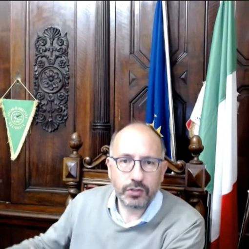 Un fermo immagine tratto dalla video intervista