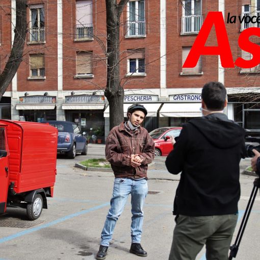 Alessandro Minnella con giornalista e operatore di Euronews