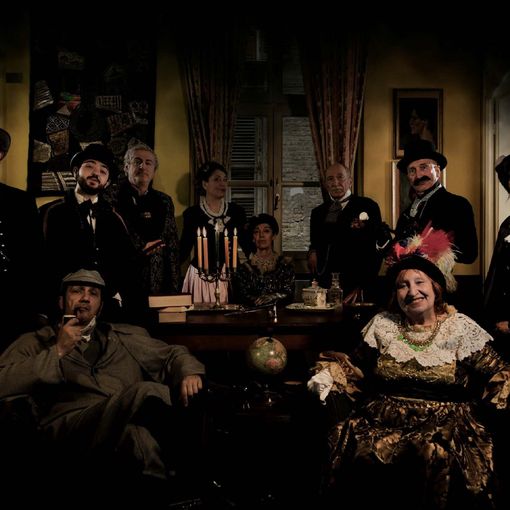 Foto di scena per i protagonisti di “Sherlock Holmes e il Mistero di lady Margaret”