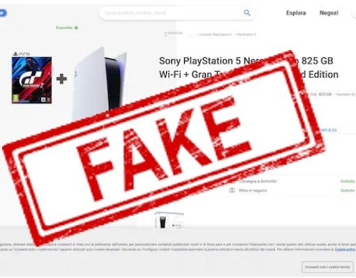 Il sito fake