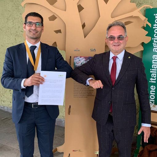Il Sottosegretario L'Abbate con il presidente dell'Accademia Giuseppe Cristini