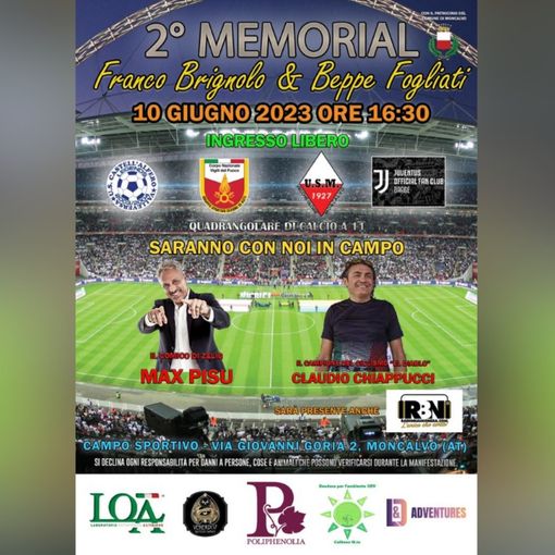 Domani a Moncalvo il secondo memorial &quot;Franco Brignolo e Beppe Fogliati&quot;