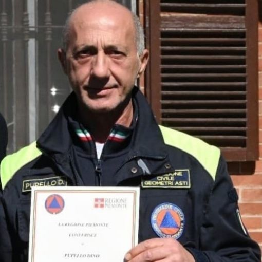Dino Pupello  riceve l’attestato di benemerenza per l’attività svolta durante il periodo del Covid