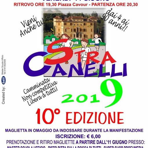 In arrivo la StraCanelli. Si parte domani alle 20.30