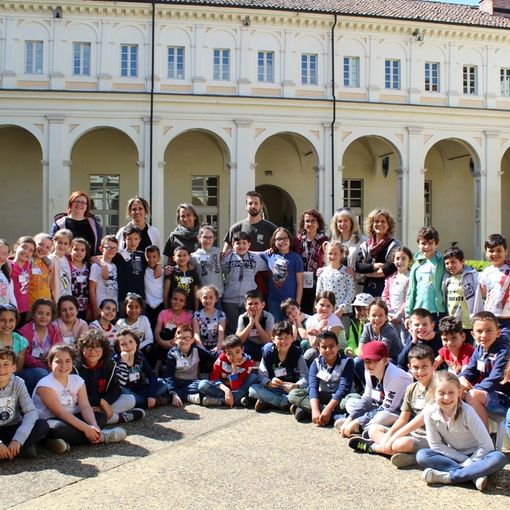 Foto di gruppo dopo la visita al museo
