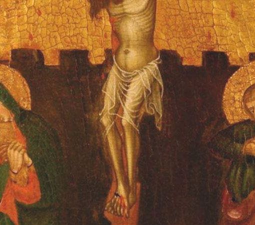 Una delle nove tavole del polittico di Andrea d'Asti custodito a Incisa Scapaccino