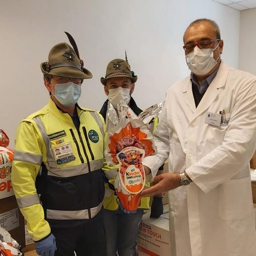 Uova di Pasqua per la Pediatria di Asti, dalla Protezione Civile dell'ANA di Asti