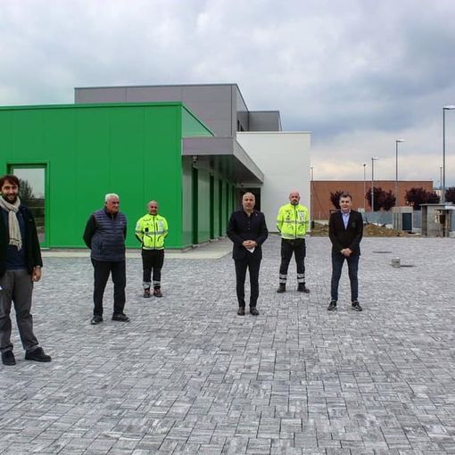Fabio Carosso in visita alla nuova sede della Croce Verde di Nizza Monferrato