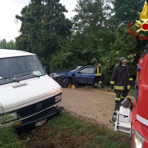 Incidente stradale tra Castagnole Monferrato e Scurzolengo. Un ferito