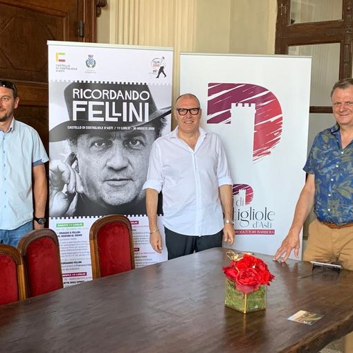 I due sindaci con l'assessore Alessandro Borio (primo a sinistra)
