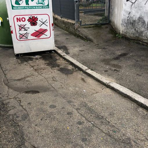La zona in questione, totalmente ripulita