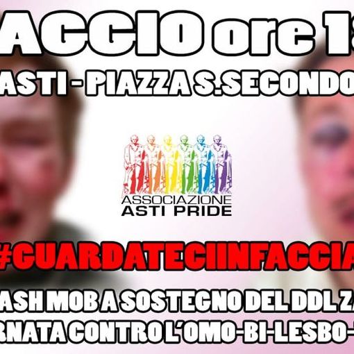 Lunedì 17 Asti Pride e Agedo in piazza San Secondo per la Giornata Internazionale contro l’omo-lesbo-bi-transfobia