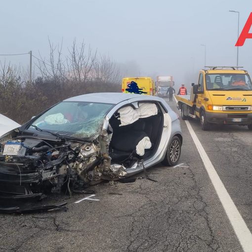 Agliano: incidente frontale questa mattina. Due feriti