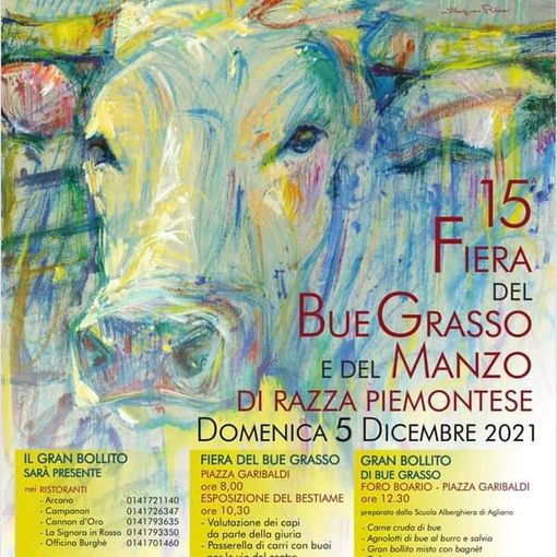 A Nizza Monferrato il prossimo fine settimana torna la Fiera del bue grasso