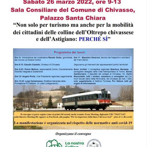 La locandina del convegno in programma sabato a Chivasso