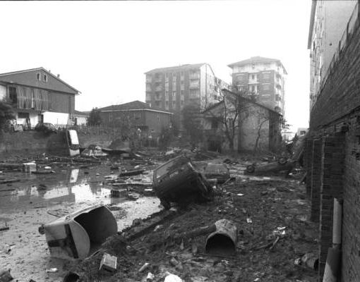 Immagini della tragica alluvione del 1994