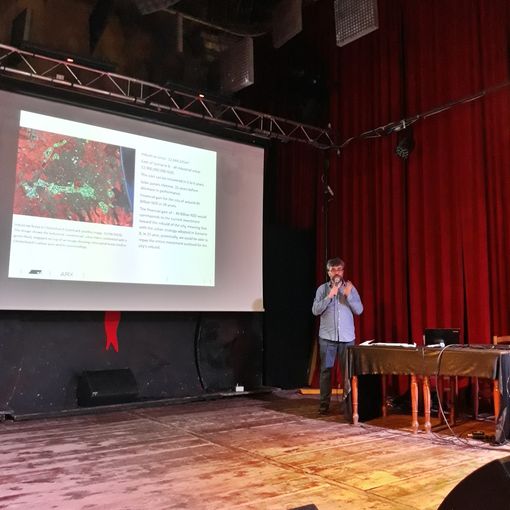 Momenti dalla Lectio Magistralis “L'equazione impossibile della città futura” di Alessandro Melis.