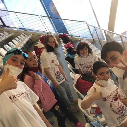 Gli esordienti B dell'Asti Nuoto in gara nel Grand Prix al Palanuoto di Torino