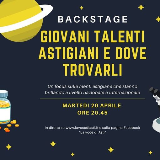 Questa sera nuovo appuntamento con Backstage: &quot;Giovani talenti astigiani e dove trovarli&quot;