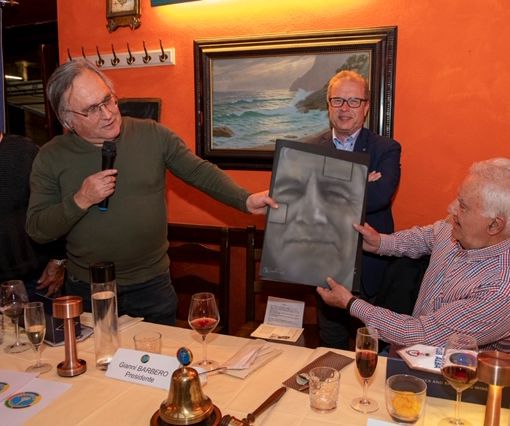 Berruti e Bertola nel corso dell'incontro conviviale