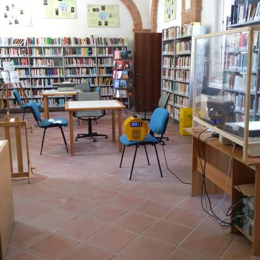 Una sala della Biblioteca di Fontanile