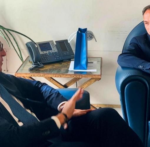 Il ministro Boccia con il presidente Cirio in un'immagine di repertorio