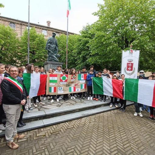 Buttigliera ha festeggiato il suo 25 aprile con i ragazzi della scuola media