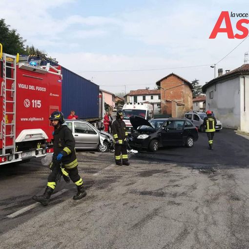 Calliano, incidente tra due auto: due feriti