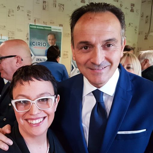 Francesca Capellino con Alberto Cirio