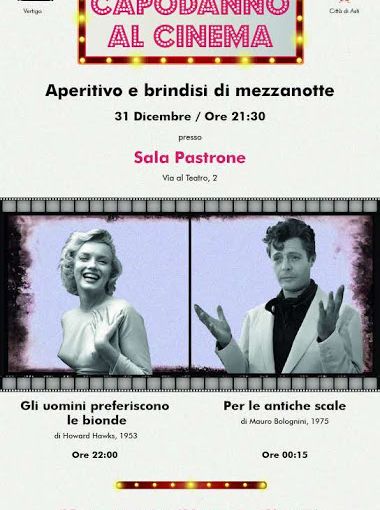 Festeggia il Capodanno in Sala Pastrone. Due proiezioni e brindisi per aprire il nuovo anno